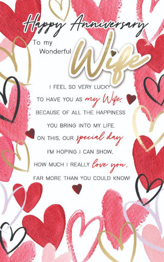 Picture of ANNIVERSARY WONDERFUL WIFE CARD